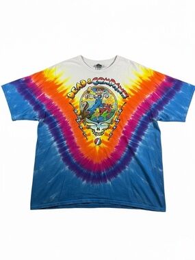 Grateful Dead Dead & Company Final Tour 2023 Tie Dye T-Shirt XXXL Liquid Blue